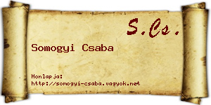 Somogyi Csaba névjegykártya